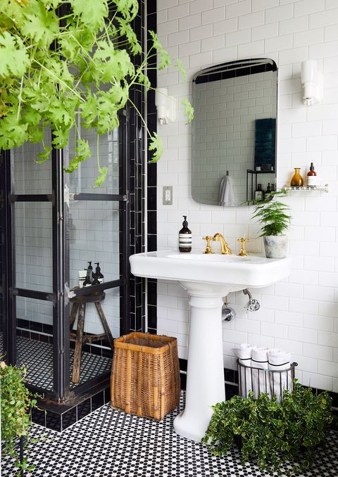 Green, Room, Interior design, Property, House, Bathroom, Wall, Architecture, Building, Flowerpot, 